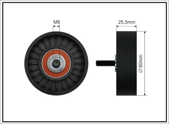 Tensioner Pulley, V-ribbed belt