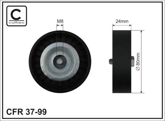 Deflection/Guide Pulley, V-ribbed belt