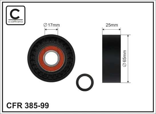 Tensioner Pulley, V-ribbed belt