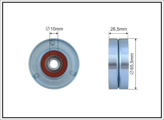Tensioner Pulley, V-ribbed belt
