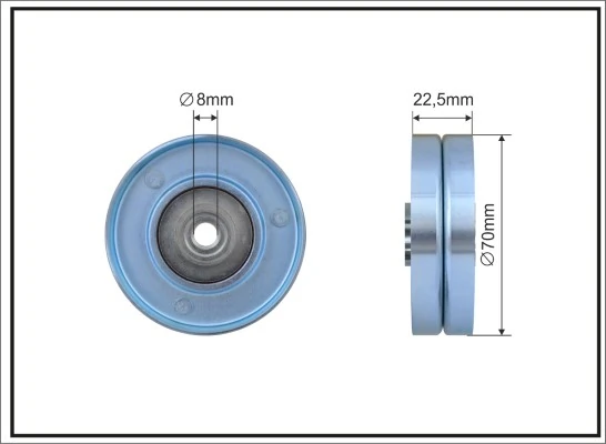 Deflection/Guide Pulley, V-ribbed belt