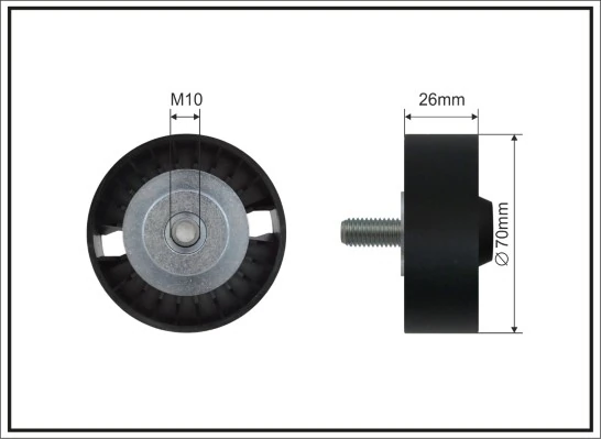 Deflection/Guide Pulley, V-ribbed belt