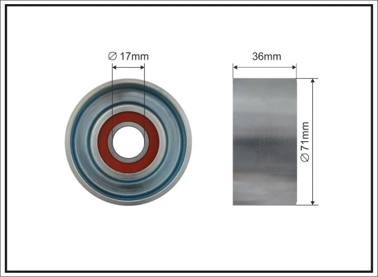 Tensioner Pulley, V-ribbed belt