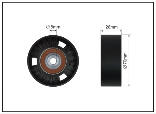 Tensioner Pulley, V-ribbed belt