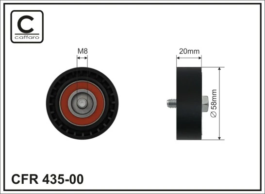 Tensioner Pulley, V-ribbed belt
