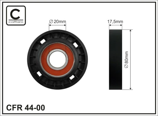 Deflection/Guide Pulley, V-ribbed belt