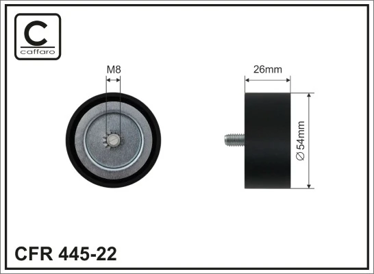 Deflection/Guide Pulley, V-ribbed belt