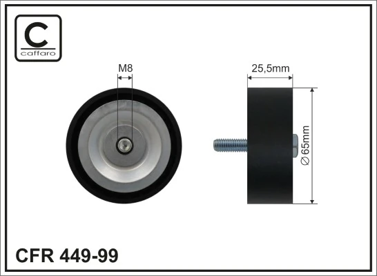 Deflection/Guide Pulley, V-ribbed belt
