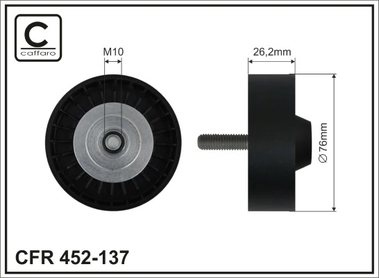 Deflection/Guide Pulley, V-ribbed belt