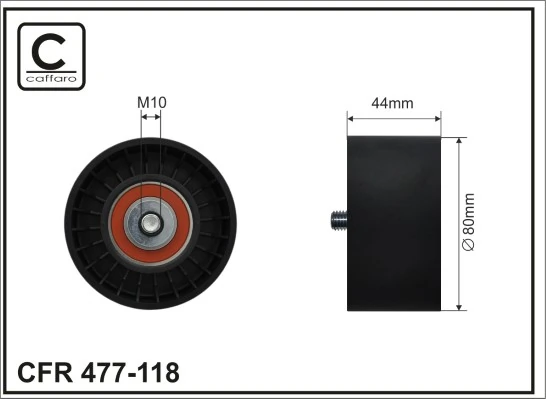 Tensioner Pulley, V-ribbed belt
