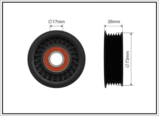 Tensioner Pulley, V-ribbed belt