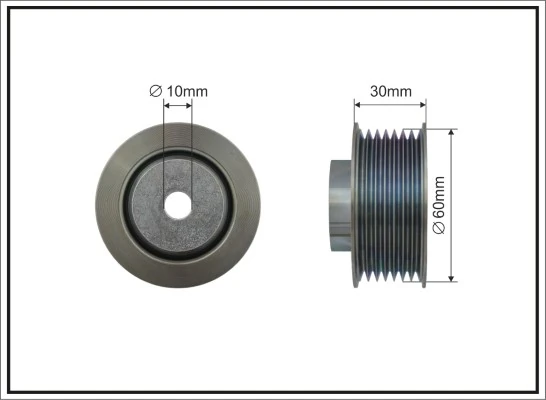 Deflection/Guide Pulley, V-ribbed belt