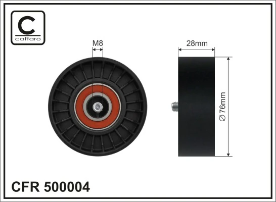 Deflection/Guide Pulley, V-ribbed belt