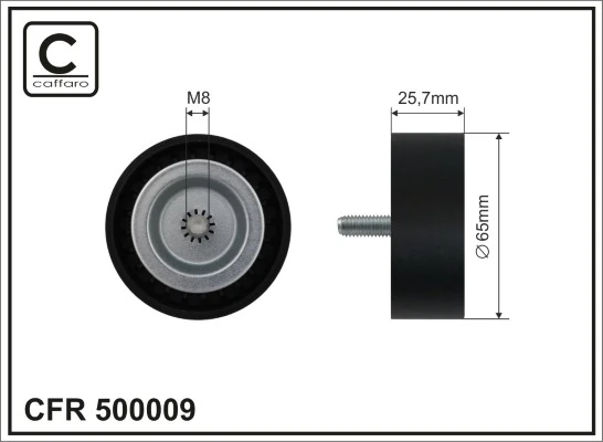 Deflection/Guide Pulley, V-ribbed belt