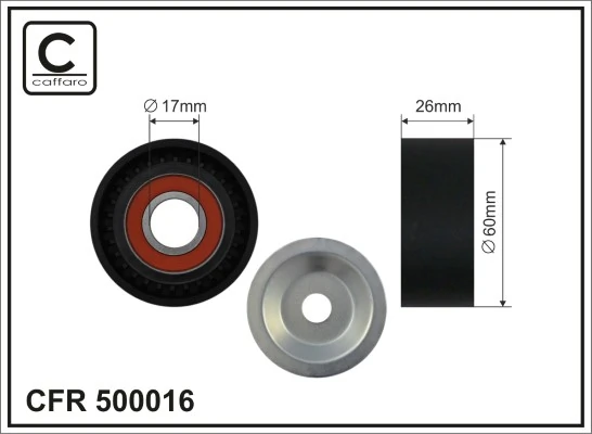 Tensioner Pulley, V-ribbed belt