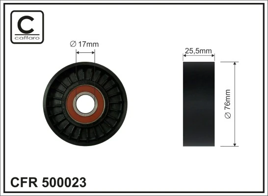 Tensioner Pulley, V-ribbed belt