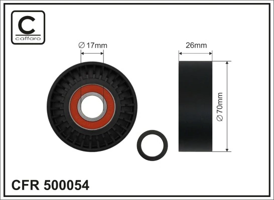 Tensioner Pulley, V-ribbed belt