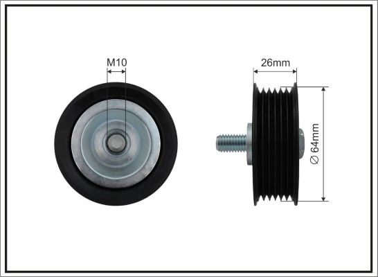 Tensioner Pulley, V-ribbed belt