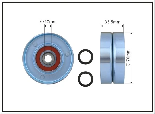 Tensioner Pulley, V-ribbed belt
