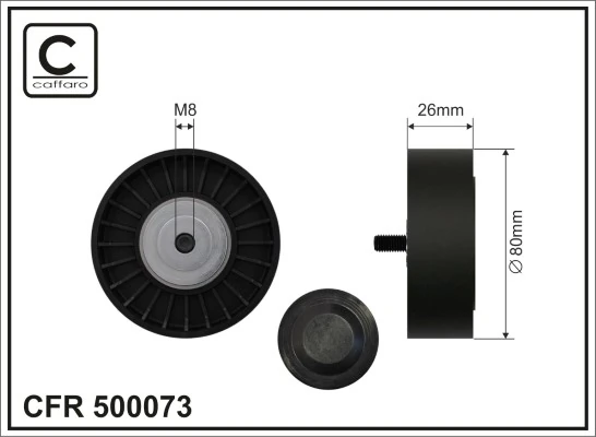 Tensioner Pulley, V-ribbed belt