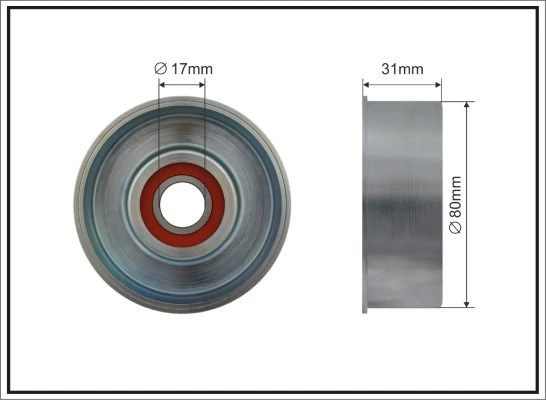 Tensioner Pulley, V-ribbed belt