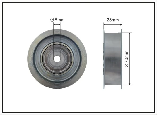 Deflection/Guide Pulley, V-ribbed belt