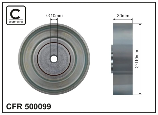 Deflection/Guide Pulley, V-ribbed belt