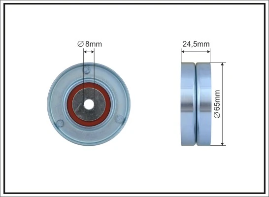 Deflection/Guide Pulley, V-ribbed belt
