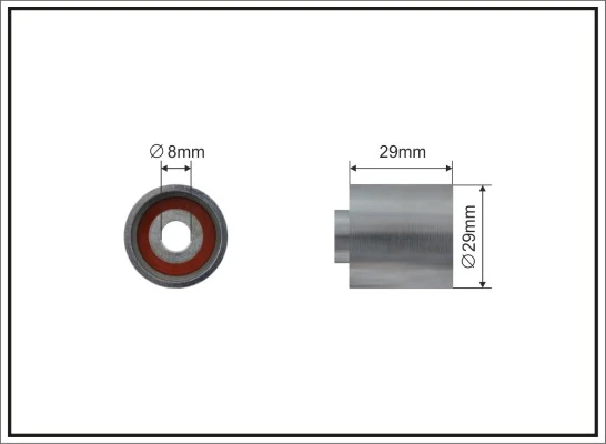 Deflection Pulley/Guide Pulley, timing belt