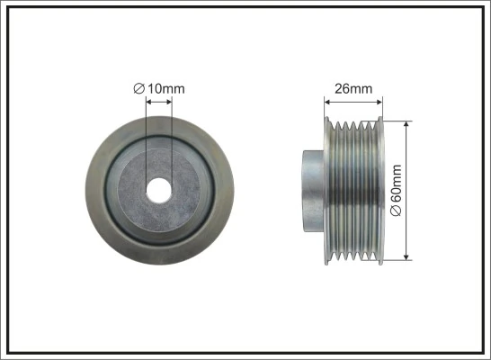 Deflection/Guide Pulley, V-ribbed belt