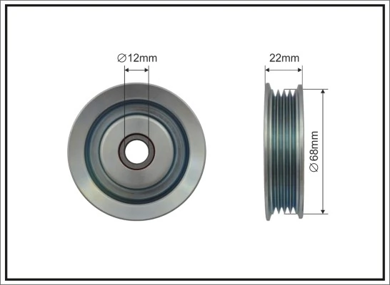 Tensioner Pulley, V-ribbed belt
