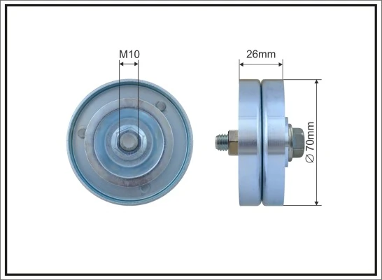 Tensioner Pulley, V-ribbed belt