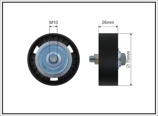 Tensioner Pulley, V-ribbed belt