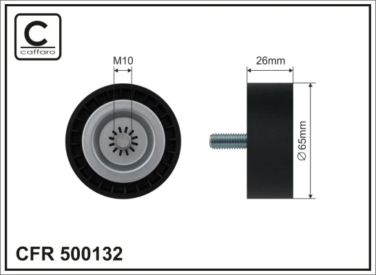 Deflection/Guide Pulley, V-ribbed belt