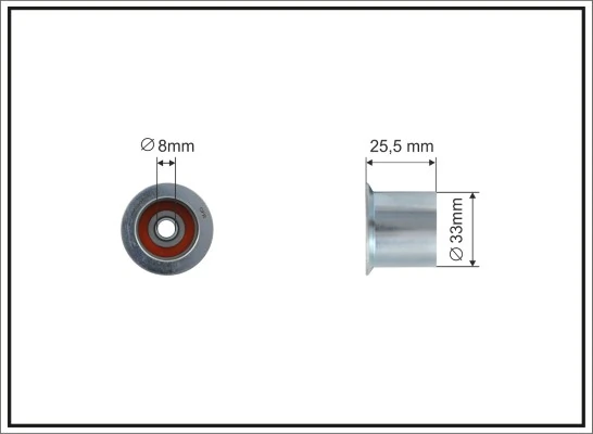 Deflection Pulley/Guide Pulley, timing belt