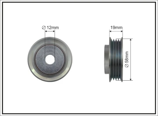 Deflection/Guide Pulley, V-ribbed belt