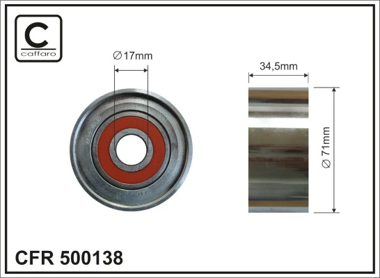 Deflection/Guide Pulley, V-ribbed belt