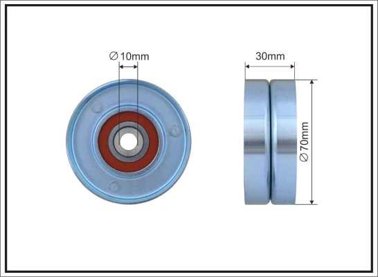 Deflection/Guide Pulley, V-ribbed belt