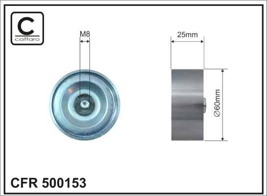 Deflection/Guide Pulley, V-ribbed belt