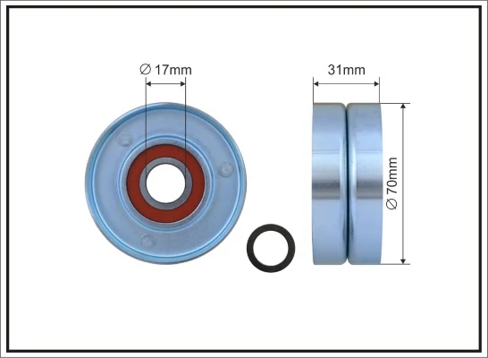 Tensioner Pulley, V-ribbed belt
