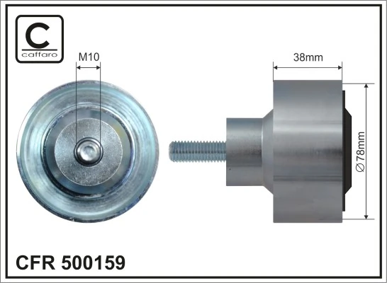 Deflection/Guide Pulley, V-ribbed belt