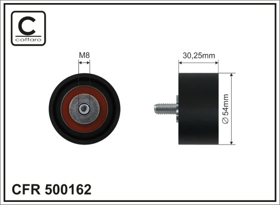 Deflection/Guide Pulley, V-ribbed belt