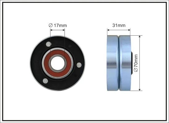 Tensioner Pulley, V-ribbed belt
