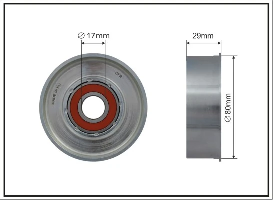 Tensioner Pulley, V-ribbed belt