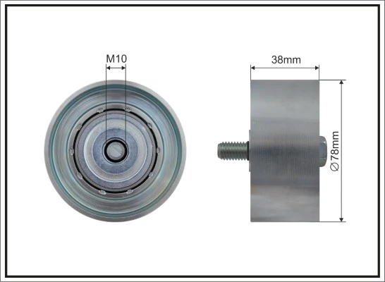Deflection/Guide Pulley, V-ribbed belt