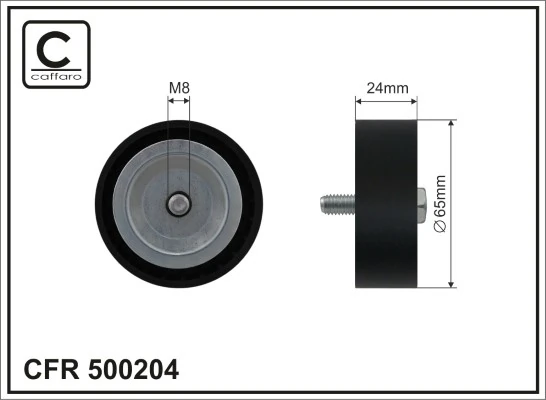 Deflection/Guide Pulley, V-ribbed belt