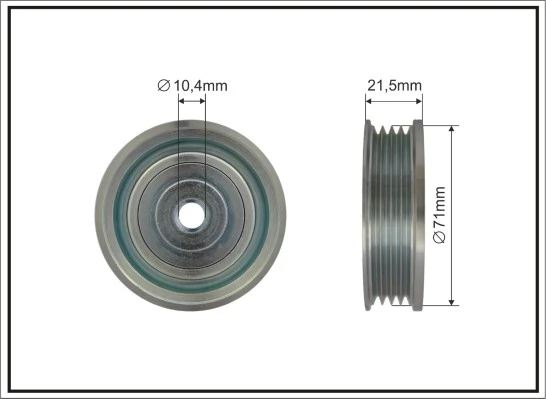 Tensioner Pulley, V-ribbed belt