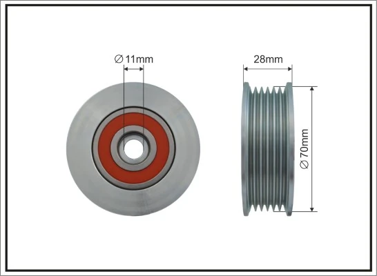 Tensioner Pulley, V-ribbed belt