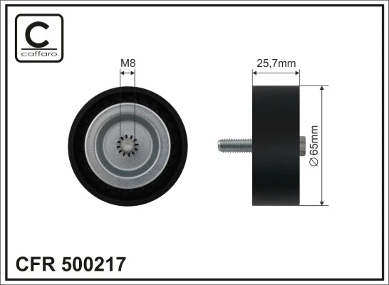Deflection/Guide Pulley, V-ribbed belt