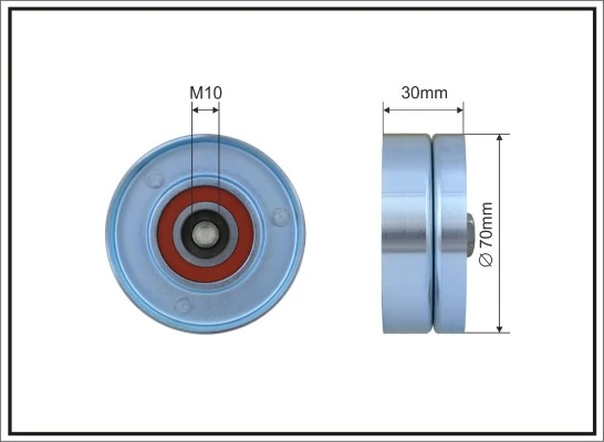 Tensioner Pulley, V-ribbed belt